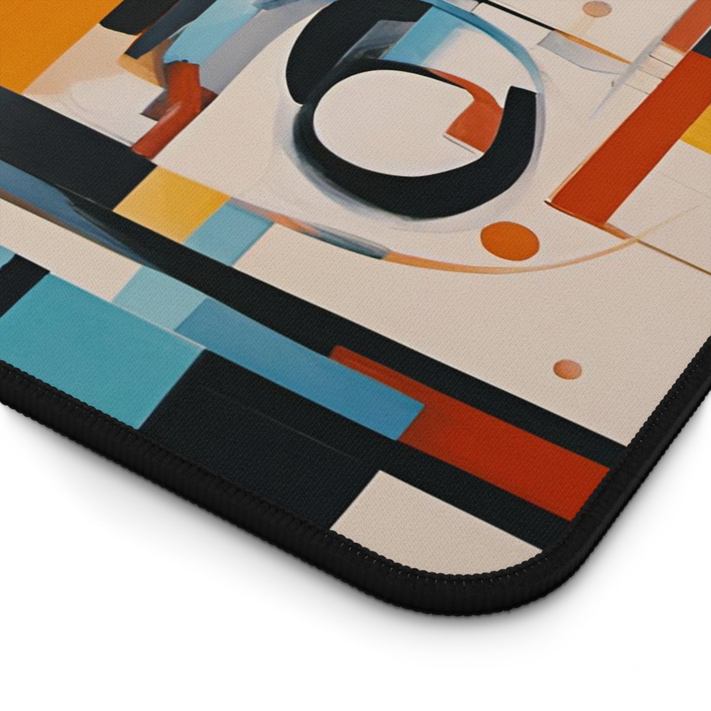 Modern Art Themed Computer Accessories, Mid Century Print on Neoprene Desk Mat