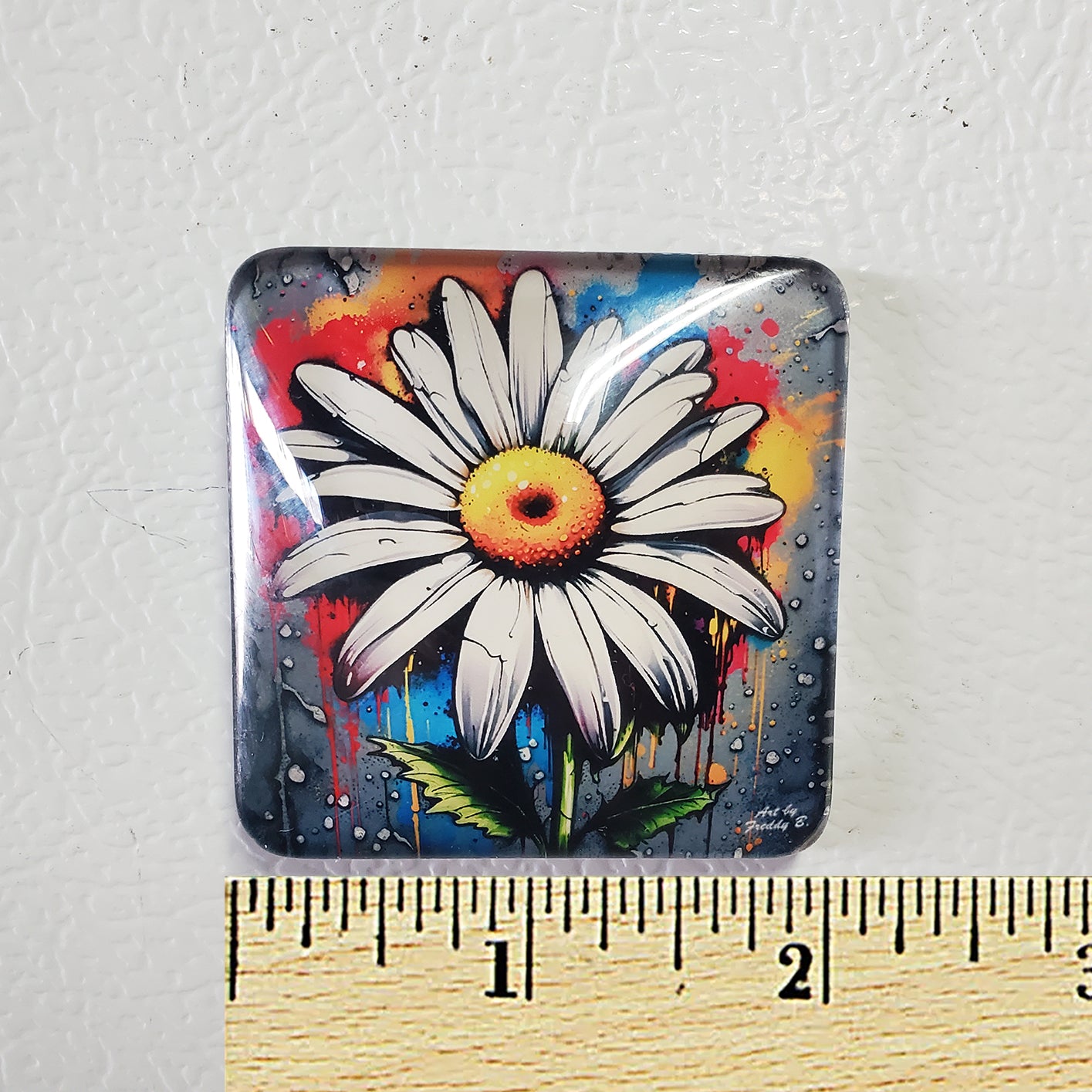 Daisy Square Magnet