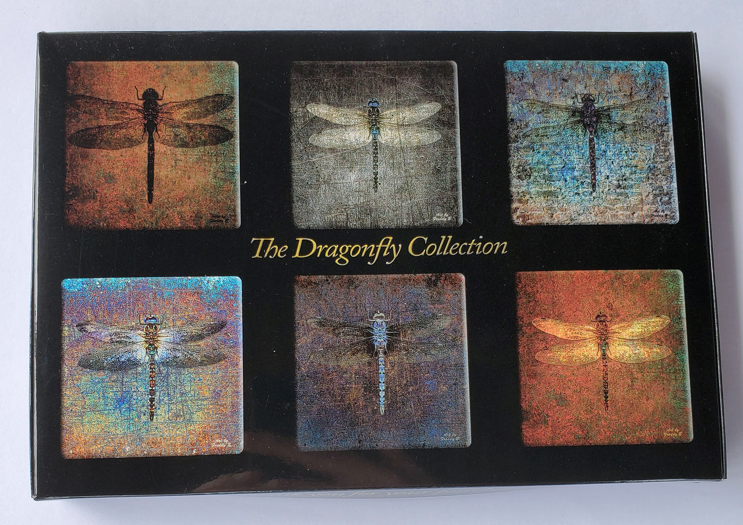 Wholesale Only - 18 Set of 6 Acrylic Magnets, The Dragonfly Collection detail