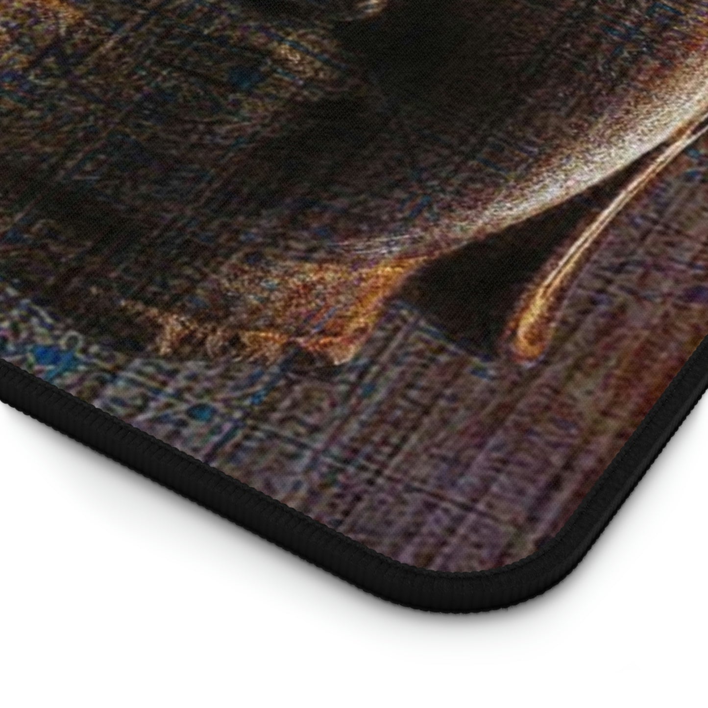 Buddha Themed Desk Accessories - Blue Buddha Head Neoprene Desk mat