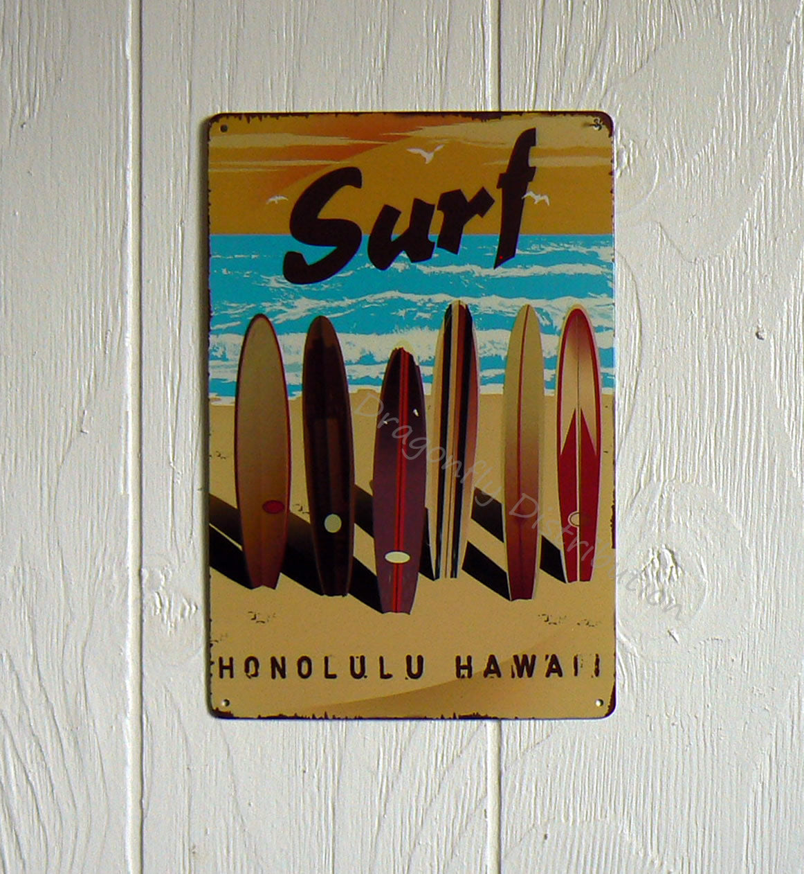 Beach Themed Tin Signs for Man Cave, Tiki Bar and Beach House decoration