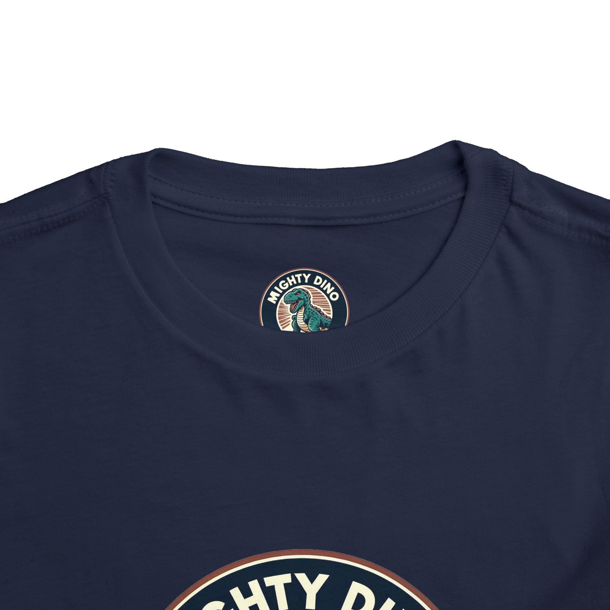 The Mighty Dino Club Toddler Short Sleeve Tee Navy Blue Label