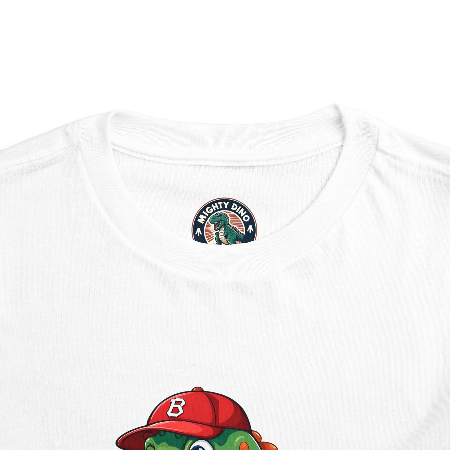 Spike the Dinosaur of Summer Toddler Short Sleeve Tee White Label