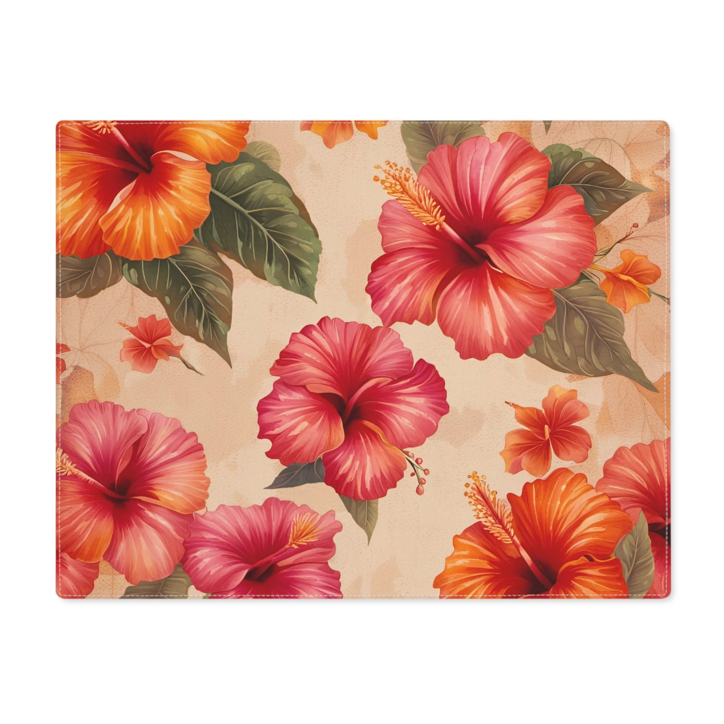 Home and Table Decor Gift Ideas Hibiscus Flowers Print Placemat