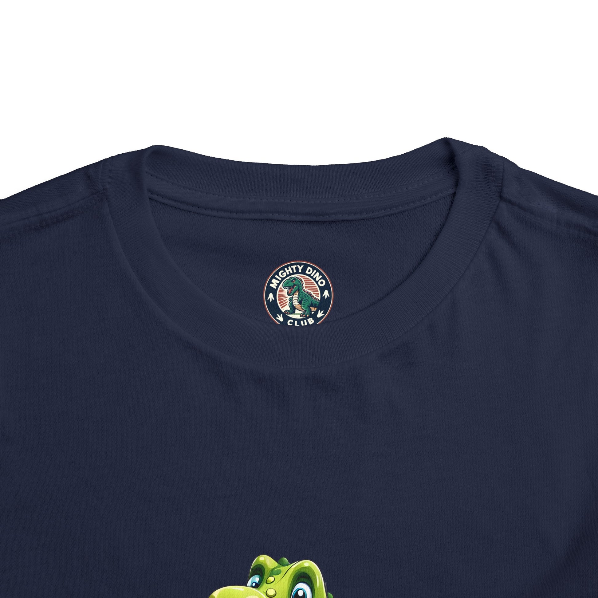 Soccersaurus Rex Toddler Short Sleeve Tee Navy Blue Label