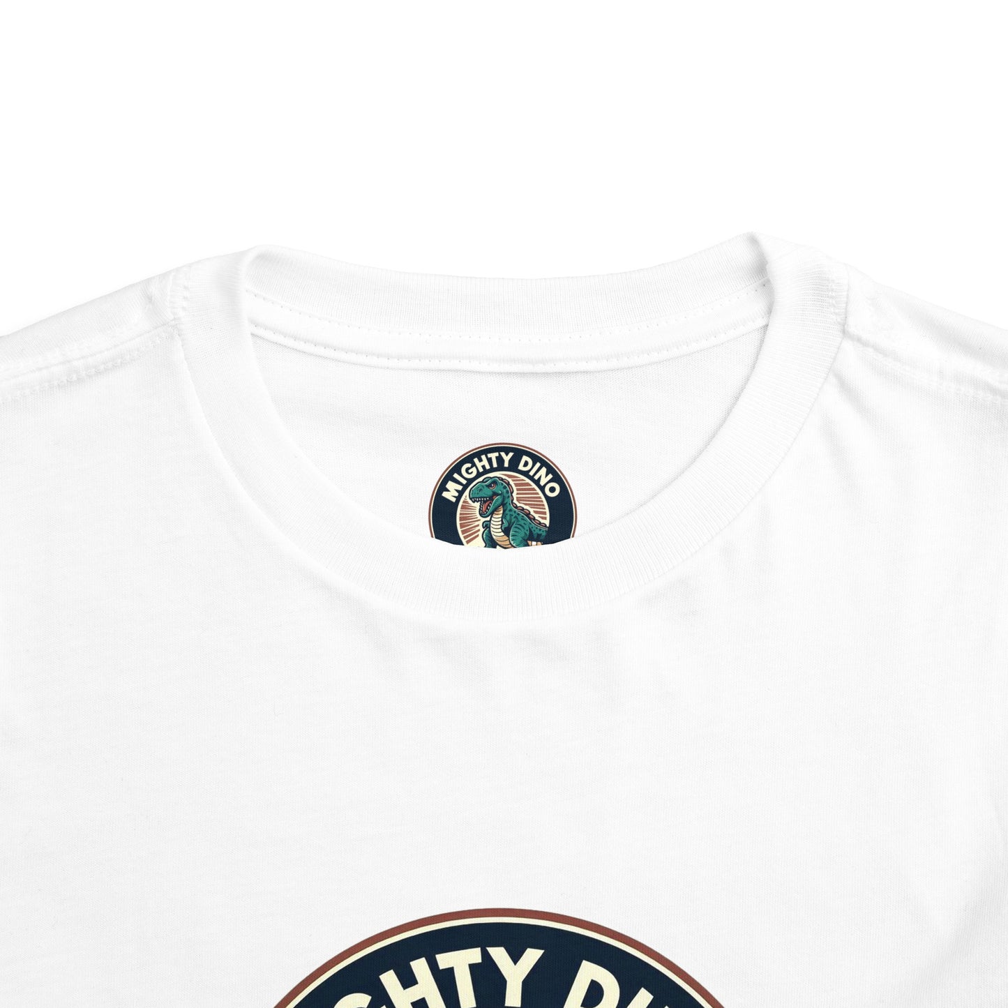 The Mighty Dino Club Toddler Short Sleeve Tee White Label