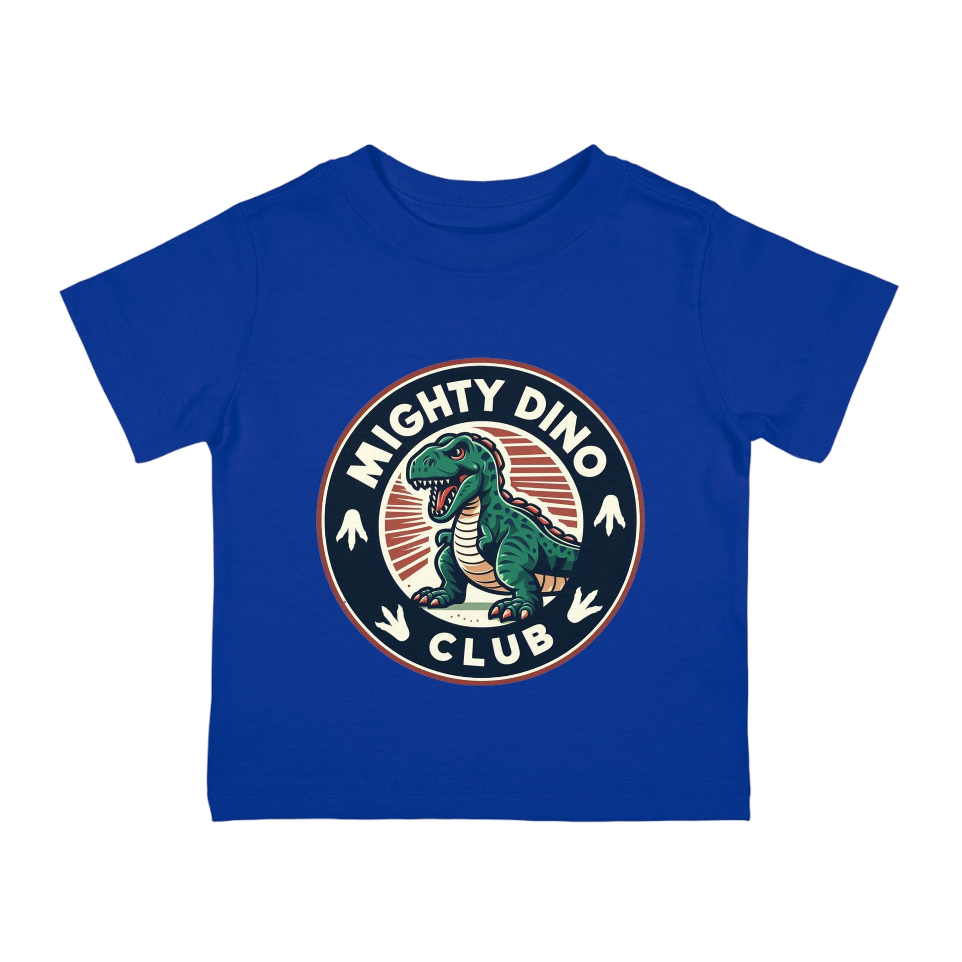 The Mighty Dino Club Infant Cotton Jersey Tee Royal Blue