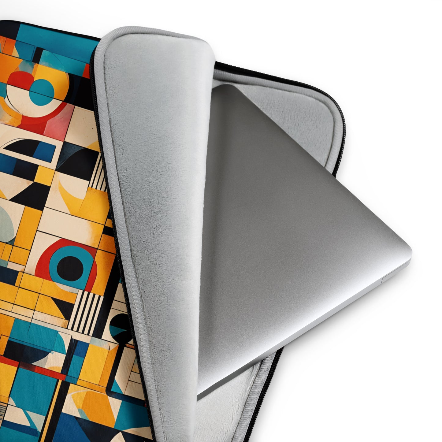 Techie and Computer Gifts, Bold Mid Century Modern Wall Art Print Laptop sleeve