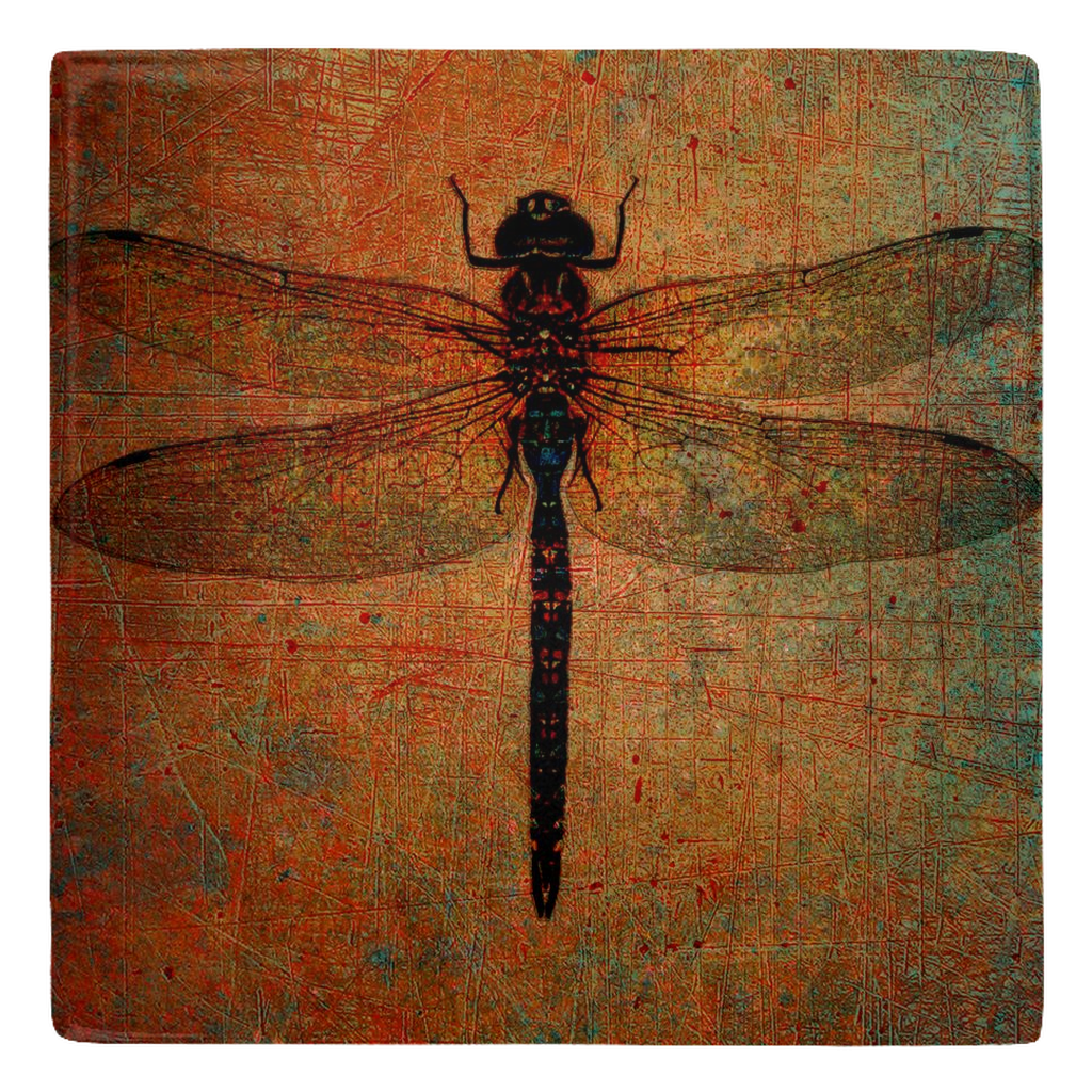 Metal Fridge Magnets Dragonflies Print Collection Set of 4 Magnets