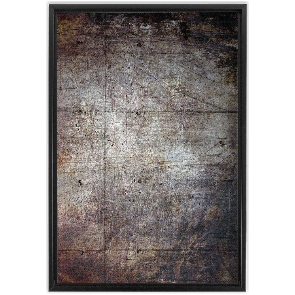 Modern Art Distressed Concrete Slab Print on Canvas in a Floating Frame 5 sizes available